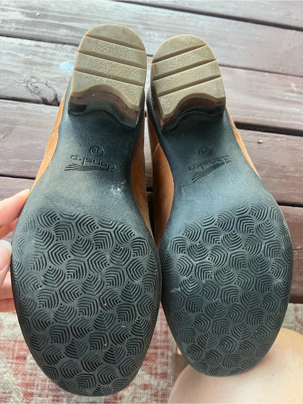 Dansko Women's Brown Pennie Pecan Waterproof Lace-Up Chunky Heel Oxfords Sz 38 - Picture 12 of 13